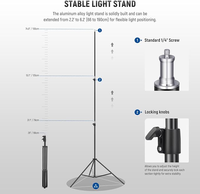 NEEWER Bi Color LED Studio Light