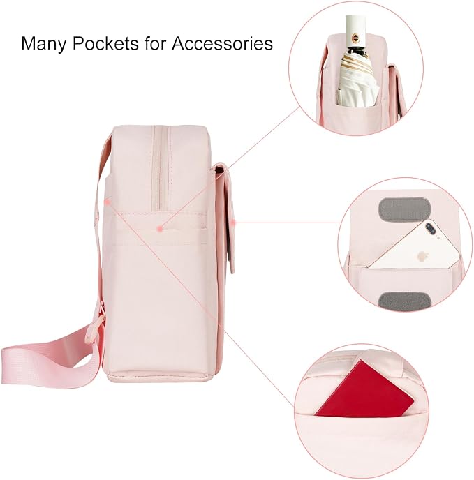 TULLIO Women Camera Bag, Small Lightweight Camera Sling Bag Waterproof
