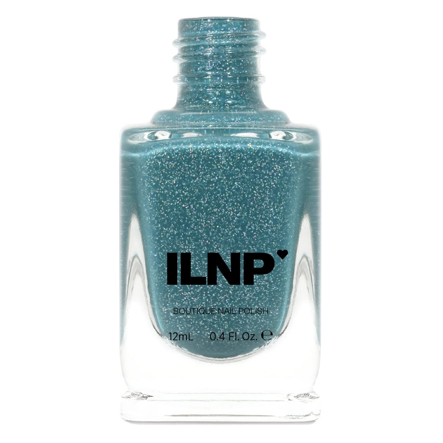 Ilnp Aspen - Muted Turquoise Blue Holographic Jelly Nail Polish
