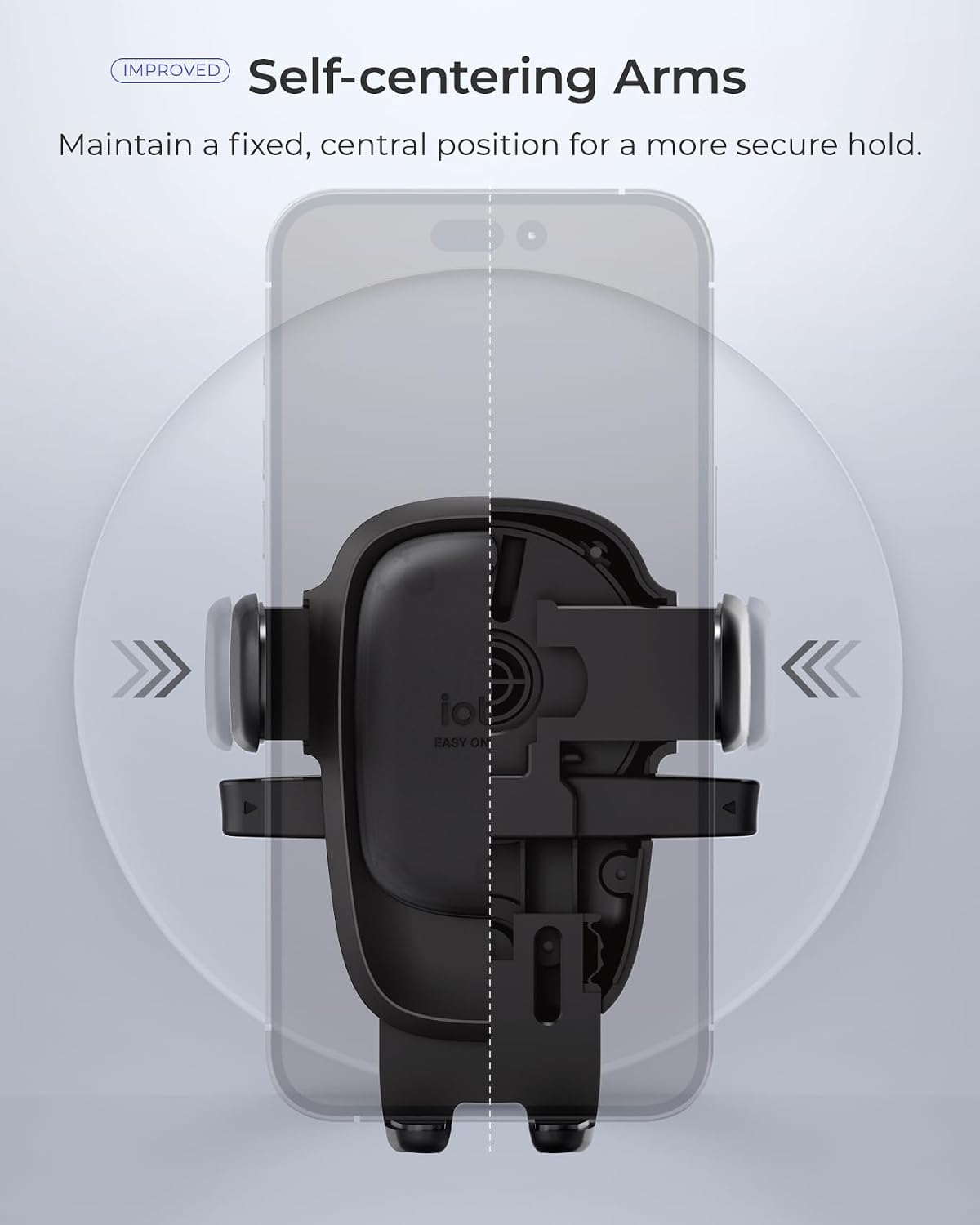 iOttie Easy One Touch Advanced Universal Car Mount Dashboard & Windshield Suction Cup Phone Holder for iPhone, Samsung, Google, All Smartphones