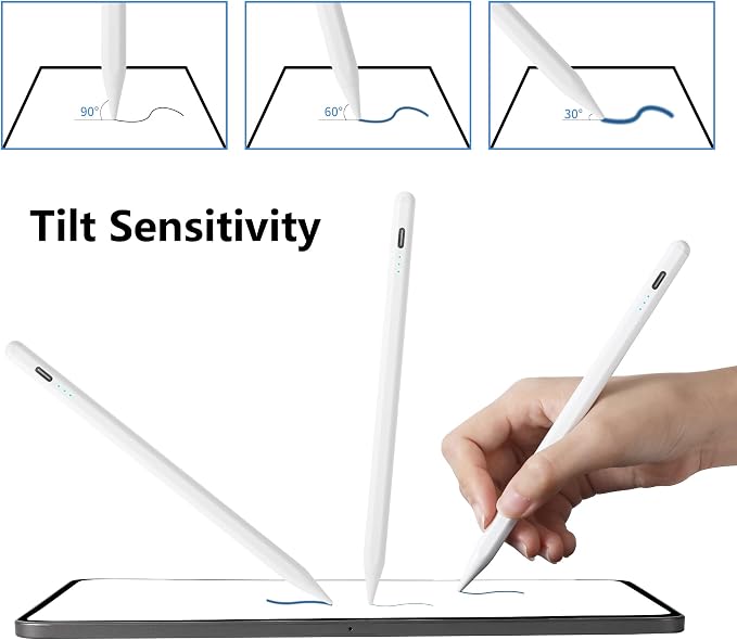 Stylus Pen for iPad A16 11th 10th 9th 8th 7th 6th Generation, iPad Pro 12.9 11