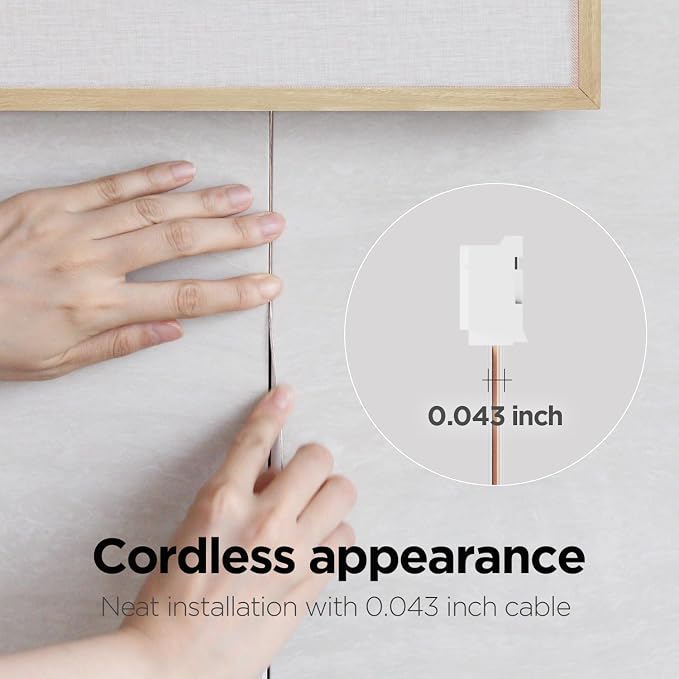 mooas Wooden Frame LED Silent Wall Clock