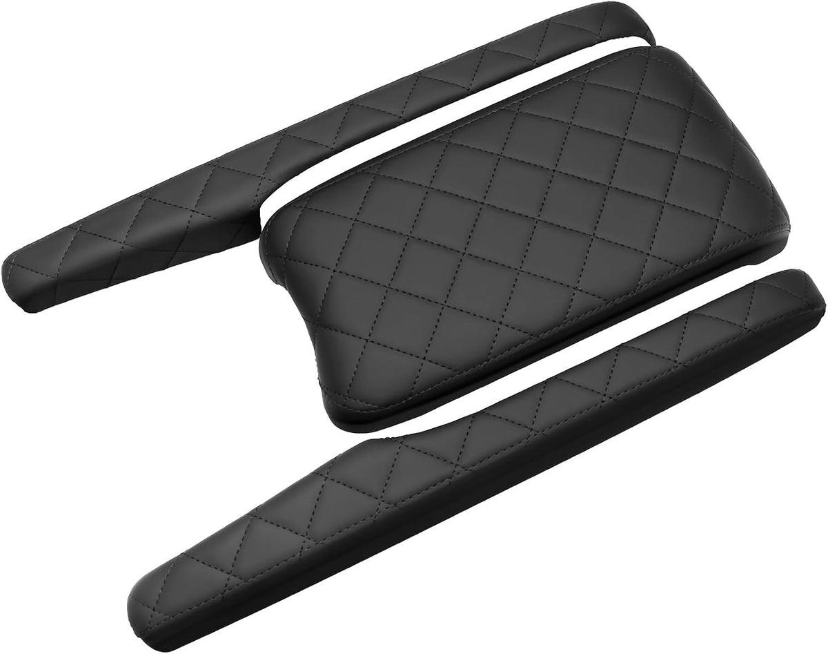 3PCS Center Console Cover Compatible with Honda Civic 2016-2021 LX/Sport/EX/Si/Touring Accessories Leather Armrest Cover Center Console Side Covers