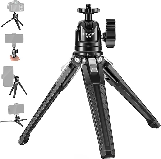 NEEWER Mini Metal Table Tripod