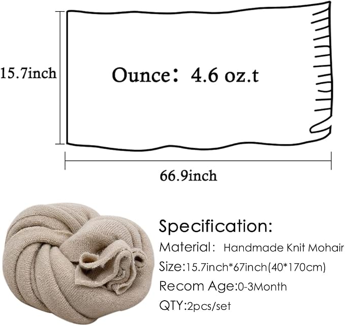 Newborn Posing Wrap Newborn Photography Props Soft Stretch Knit Blanket