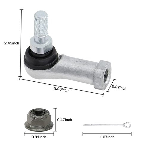 MOSNAI Golf Cart Ball Joint Kit Tie Rod End Fits for Club Car Precedent 2004-UP & 2018-up Tempo Right Hand Thread OEM#1022883-01 #1020226-01