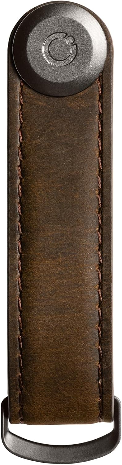 orbitkey Crazy Horse Leather Key Organizer | Quiet Profile | Holds up to 7 Keys