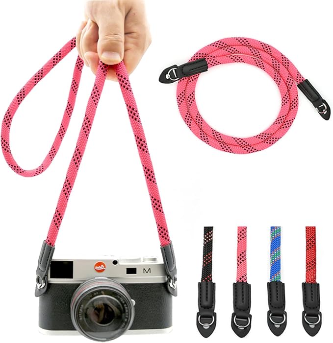 Camera Strap Vintage 100cm Nylon Climbing Rope Camera Neck Shoulder Strap