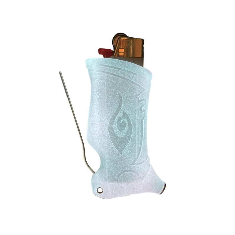 Toker Poker - Bic Lighter Sleeve Glow in The Dark - All Inclusive Tool for Camping and Other (Glow Pink)