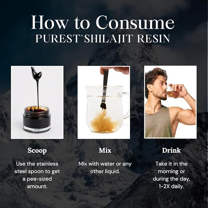 Pure Himalayan Shilajit, High Nutritional Potency, Grade A Shilajit Resin with 85+ Plant-Derived Trace Minerals and Fulvic Acid, Energy & Immune Suport for Men and Women, 3rd Party US Lab Tested (30g)