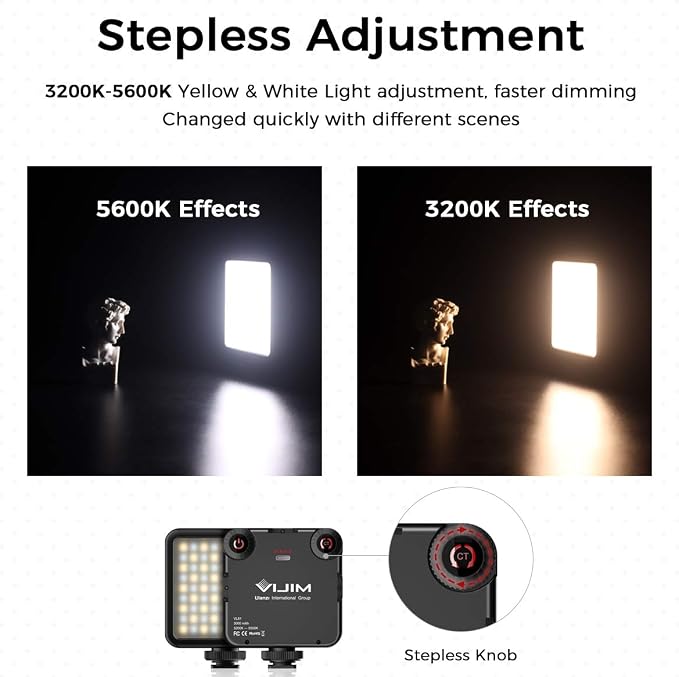 ULANZI VL-81 3000mAh Bi-Color LED Video Light w Softbox