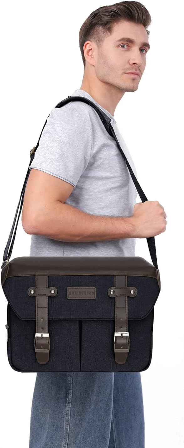 MOSISO Camera Case Crossbody Shoulder Messenger Bag, DSLR/SLR/Mirrorless