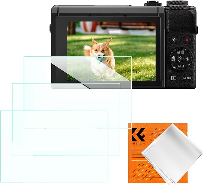 K&F CONCEPT 3 Pack Camera Screen Protector Compatible