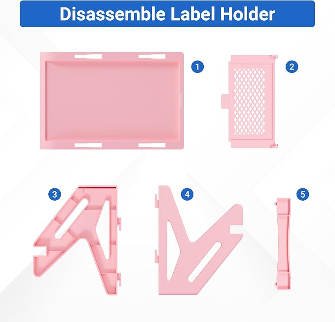 Label Holder, Compatible with Rolls and Fan-Fold Labels, Thermal Label Paper
