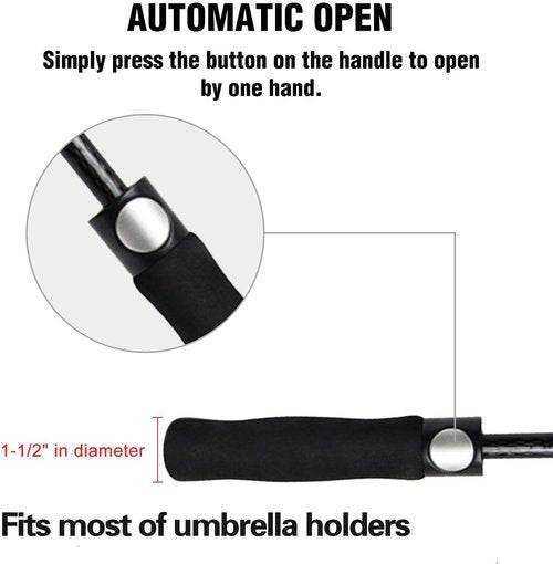 ACEIken Golf Umbrella - Large 58/62/68 Inch Automatic Open | Windproof, Waterproof, Double Canopy Design