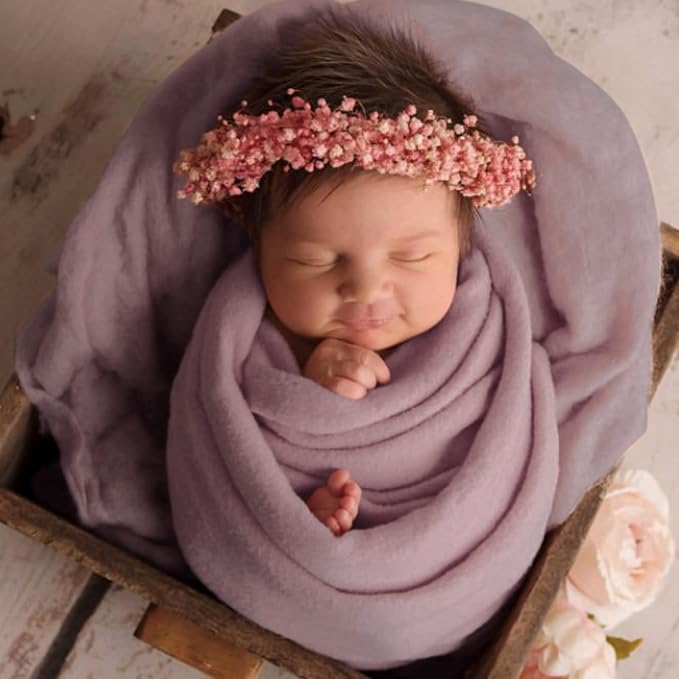 Newborn Posing Wrap Newborn Photography Props Soft Stretch Knit Blanket