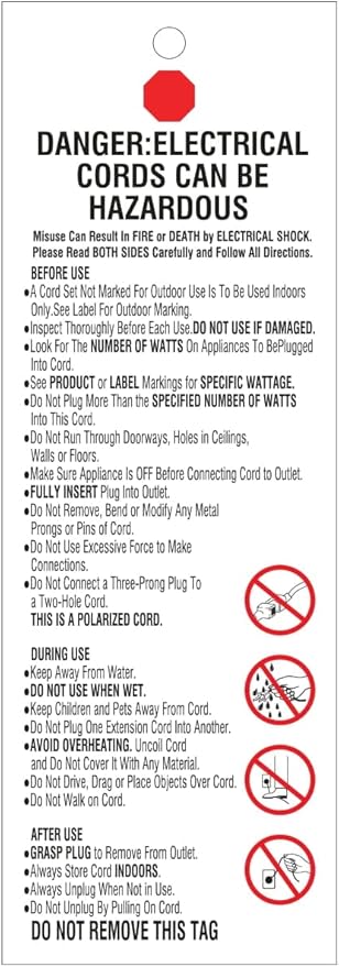 Amazon Basics 50-Foot 3-Prong Indoor/Outdoor Extension Cord, Heavy-Duty, 13 Amps, 1625 Watts, 125 VAC, Orange