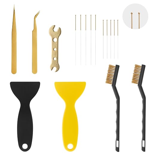 MAYJOY 3D Printer Nozzle Cleaning Kit–17 Pcs Tools Set