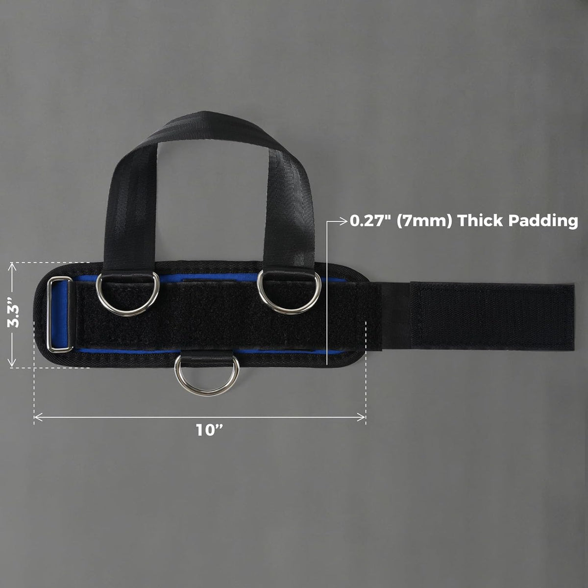 RitFit Kickback Ankle Straps - Padded Neoprene Cuffs with Strong Hook & Loop for Enhanced Abs, Glutes & Legs