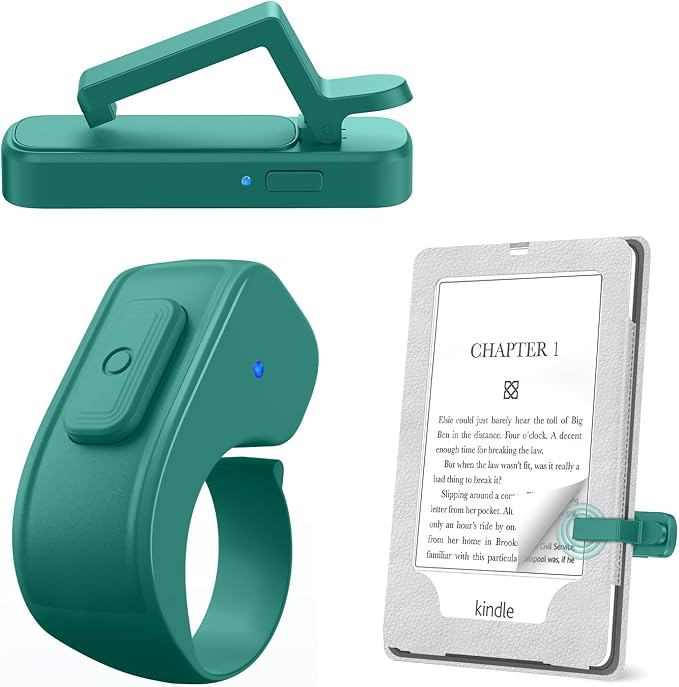 Page Turner Ring for Kindle, Remote Control for iPhone iPad Android Tablets
