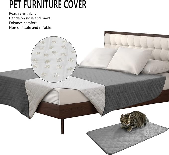 W aterproof Dog Blanket, Soft Dog Bed Cover Pet Blankets,Pet Furniture Cover,Washable Dog Sofa Cushion,for Bed Couch, (XS:52 * 82in) 132 * 208cm