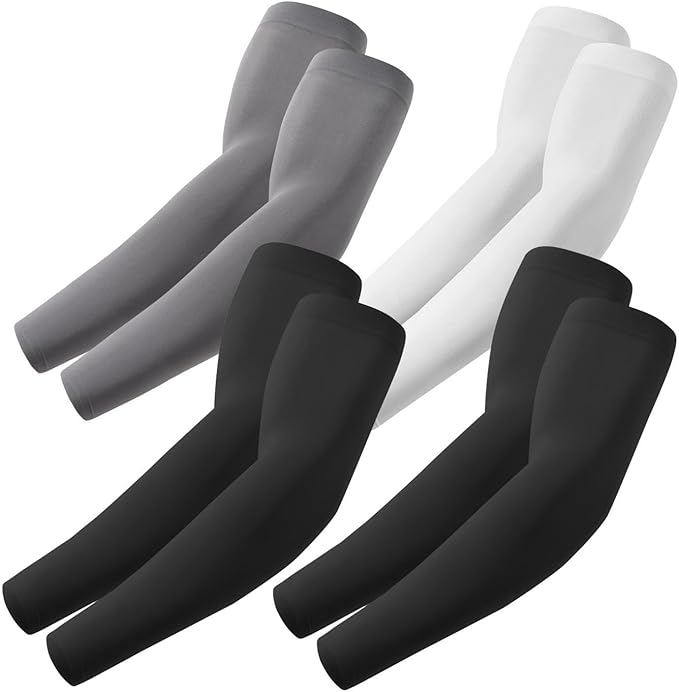 Arm Sleeves, Cooling UV Sun Protection Sports Compression for Men/Women