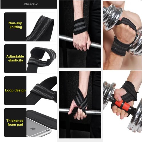 GECKO LIFT Aerospace Grade Gym Grip Pads Soft Non-Slip Weight Lifting Glove Alternative (Suite Black)