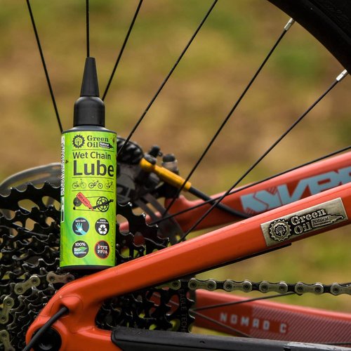 Green Oil Cycle Chain Lube - Biodegradable & Eco-Friendly | 100ml for All Bikes in Wet & Dry Conditions