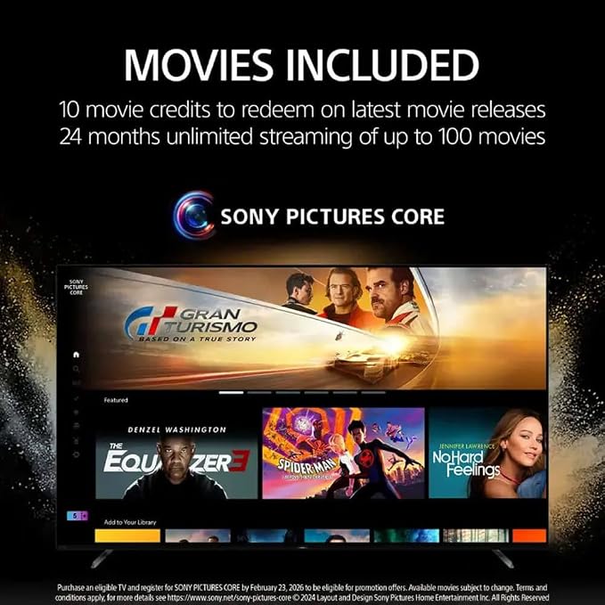 Sony BRAVIA 8 II 55 Inch TV, QD OLED, 4K Smart Google TV, XR Processor with AI, Ultra Slim Design, 120hz Television, Dolby Vision/Atmos, Exclusive Features for PS5, K-55XR80M2, 2025 Model (Renewed)