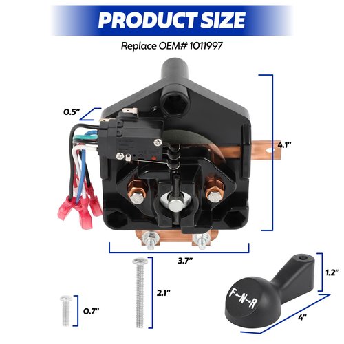 Golf Cart Forward and Reverse Switch Assembly, Compatible with Club Car DS 1984-2005 36V Golf Cart, Replaces OEM# 1011997 101753003