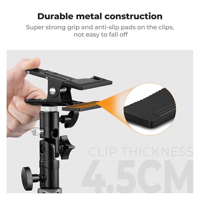 K&F CONCEPT Photography Reflector Holder, Photo Video Studio 5/8" Heavy Duty