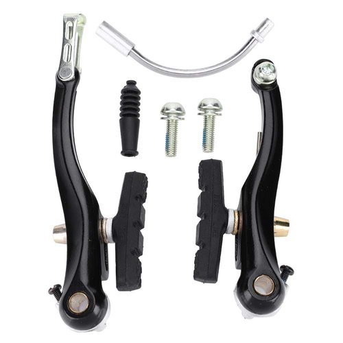 Brake Set, Aluminium Alloy V Shape Dual-Pivot Mountain Bike Calipers Set Bike Brake Accessory and Spare Parts Tricycle Parts V Brake Bike Brakes