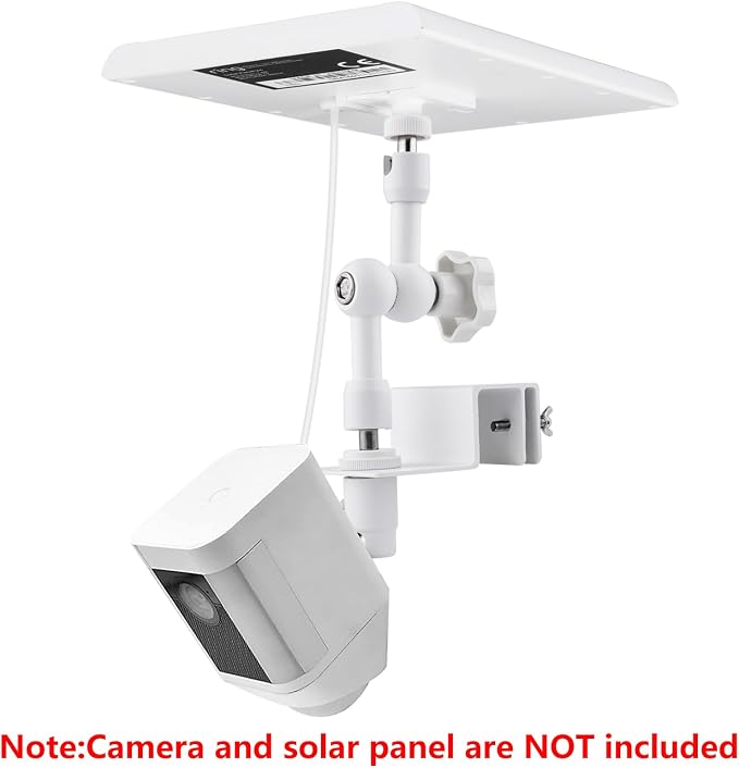 2-in-1 Gutter Mount for Solar Panel, Stick Up Cam Battery, Spotlight Cam and