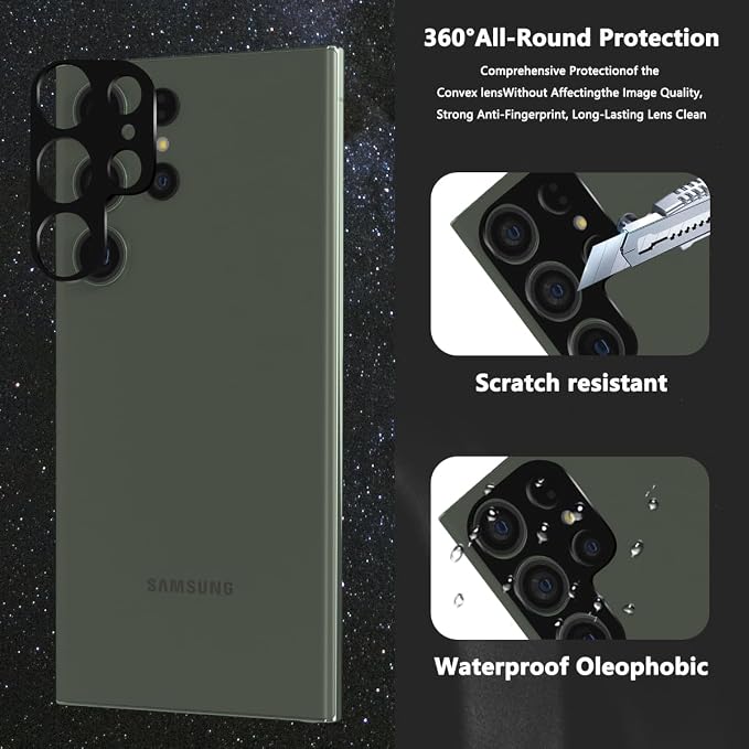 3+2 Pack Screen Protector for Samsung Galaxy S23 Ultra Flexible TPU Film
