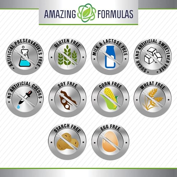 Amazing Formulas Riboflavin 400 mg Capsules | Vitamin B2 Supplement | Non-GMO | Gluten Free | Made in USA (2 Pack | 60 Count)