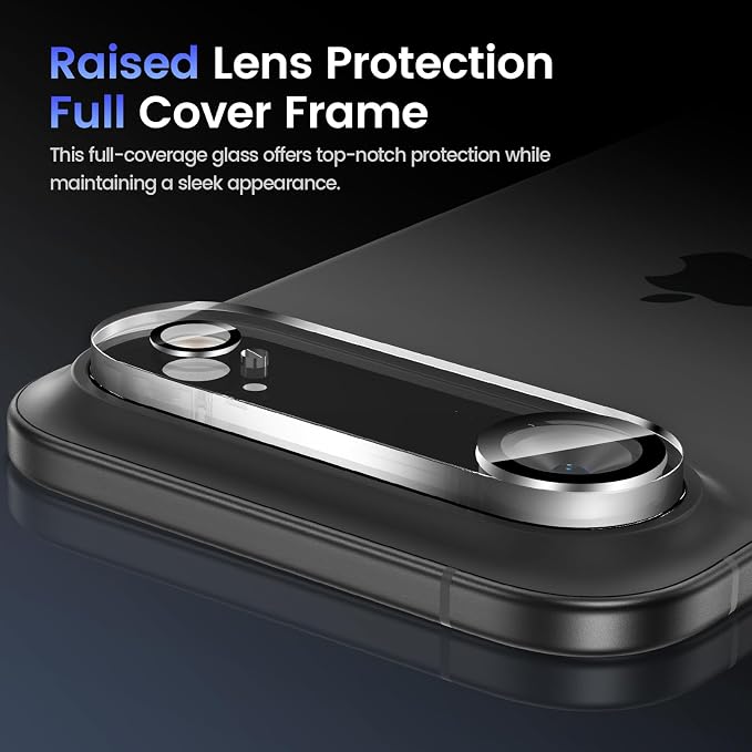 Tensea [3Pcs for iPhone 17 Air Camera Screen Protector, Tempered Glass Film