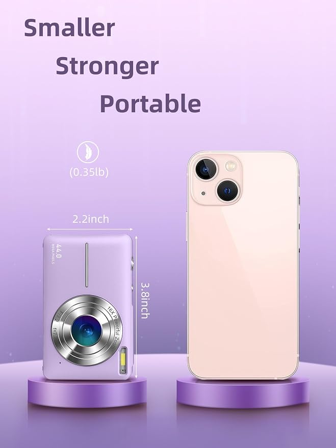 Digital Camera FHD 1080P, Camkory Point and Shoot Digital Cameras