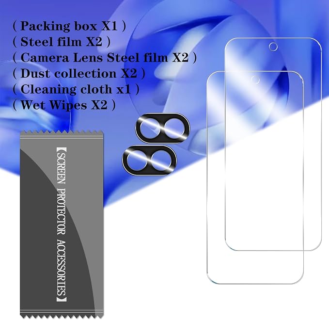 BIGFACE for Pixel 9A Tempered Glass Screen Protector + Camera Lens Protector