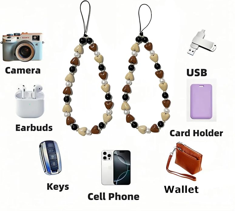 Phone Charm Strap Cute Phone Lanyard Wrist Strap Bracelet Accessories
