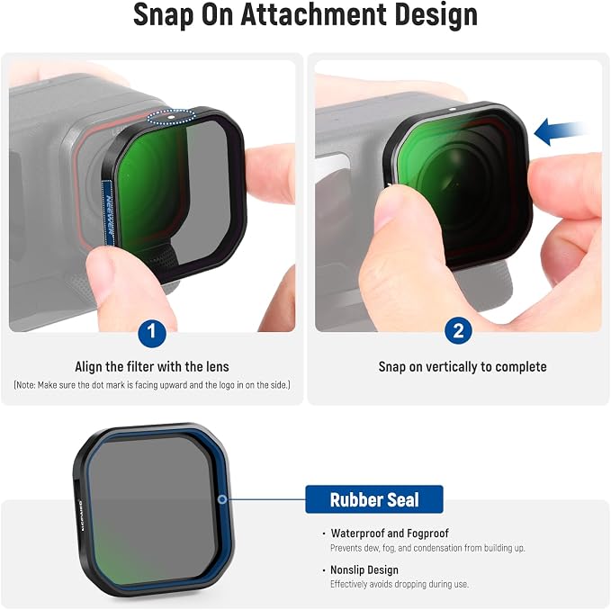 NEEWER 4 Pack ND & Polarizer Filters Compatible