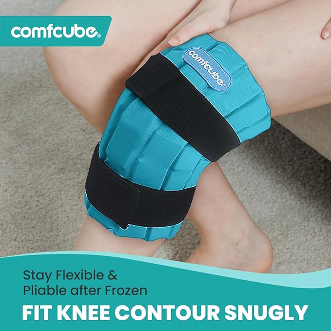 Ice Pack for Knee After Surgery, 2 Hours Long Lasting Cold Pack for Knee Injuries, FSA Eligible, Cold Therapy Flexible Ice Pack for Pain Relief, Swelling, Surgery, ACL, Meniscus Tear