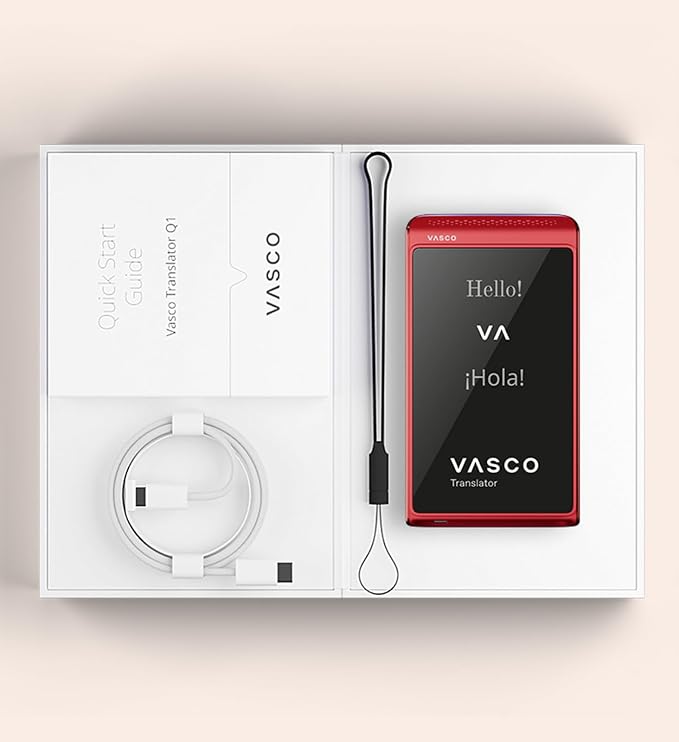 Vasco Translator Q1 | AI Voice Cloning Language Translator Device | 113