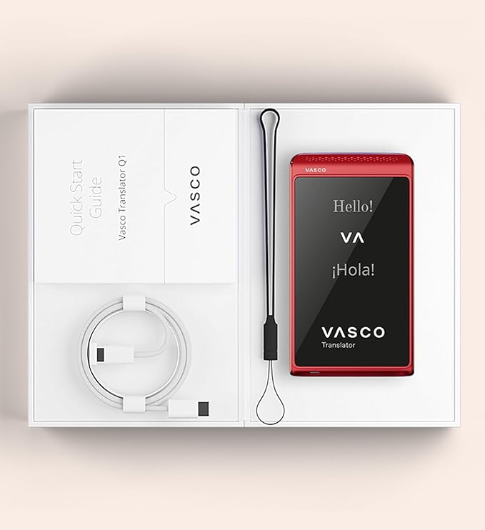 Vasco Translator Q1 | AI Voice Cloning Language Translator Device | 113