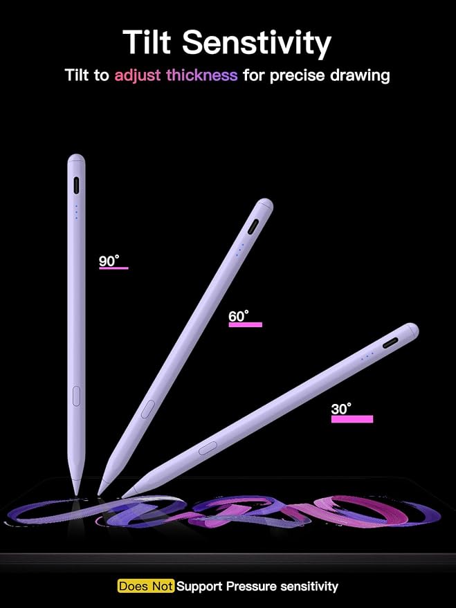 KEEPRO Stylus Pen for iPad 2018-2026, USB-C Fast Charging Pencil, Pixel-Perfect