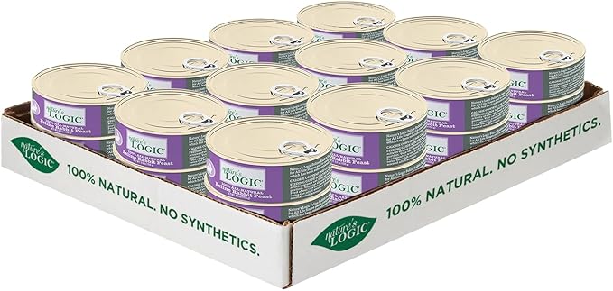 Natures Logic NL00106 Rabbit Feast Canned Feline Food, One Size