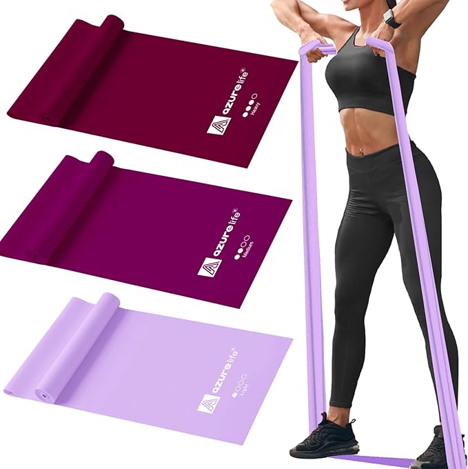 Resistance Bands,Professional Long Non-Latex Elastic Stretch Bands,Exercise Bands for Physical Therapy, Yoga, Pilates, Rehab, at-Home or The Gym Workouts, Strength Training