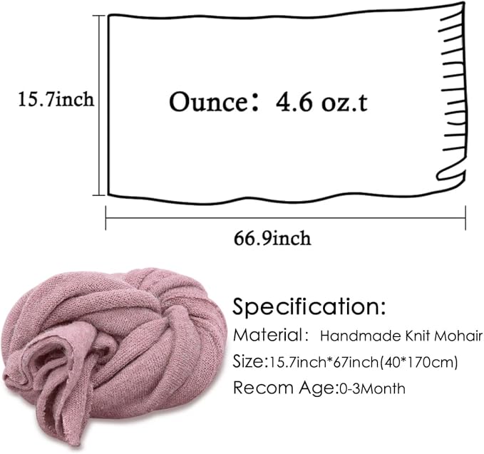 Newborn Posing Wrap Newborn Photography Props Soft Stretch Knit Blanket