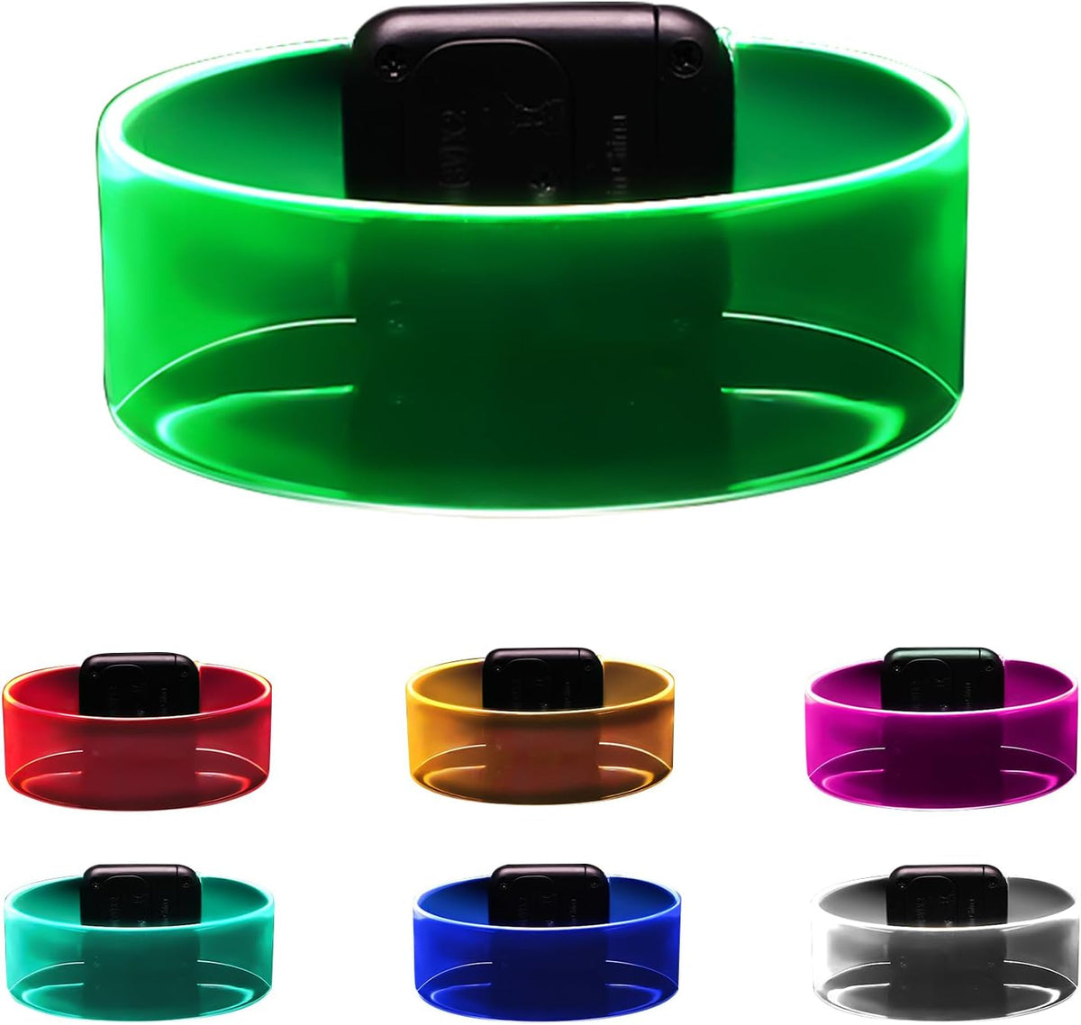 Yowivon LED Light Up Bracelets - Glow in the Dark Neon Party Accessories | Perfect for Halloween & Birthdays