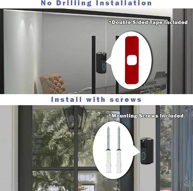 All-New Blink Doorbell Corner Mount, No-Drill Mounting Bracket Adjustable Angle