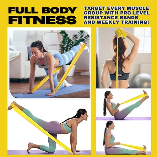 Full Body Resistance Bands for Home Workouts & Strength Training – Loop & Stretch Bands for Muscle, Mobility, Rehab & Travel Fitness